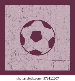 Soccer ball. Icon.