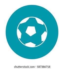 Soccer ball. Icon.