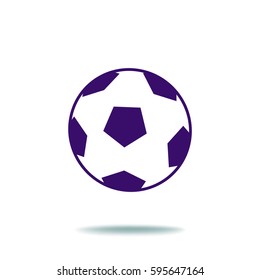 Soccer ball. Icon.