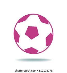 Soccer ball. Icon.