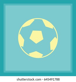 Soccer ball. Icon.