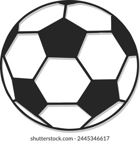 Soccer ball Icon in Aesthetic Style