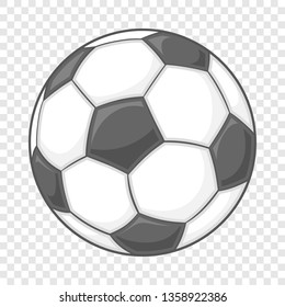 Soccer ball icon in cartoon style isolated on background for any web design 