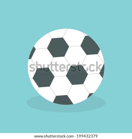 Soccer ball icon in classic style