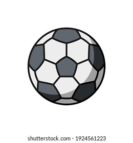 soccer ball icon of color style design vector template