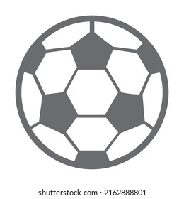 Soccer ball icon design flat illustration isolated on white background