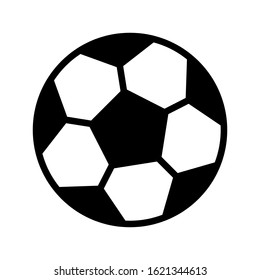 Soccer Ball  icon design template, vector icon designed in flat style isolated on white background, solid icon vector design, can be used for web and various needs of your project