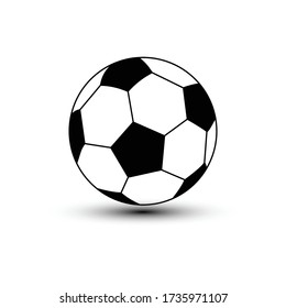 Soccer ball icon. Design template vector