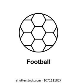 soccer ball icon. Element of school icon for mobile concept and web apps. Thin line icon for website design and development, app development. Premium icon on white background