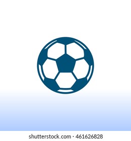  Soccer ball icon flat.