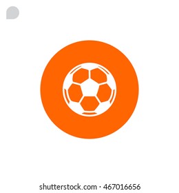  Soccer ball icon flat.