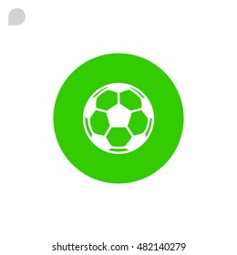  Soccer ball icon flat.
