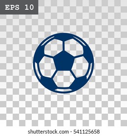  Soccer ball icon flat.