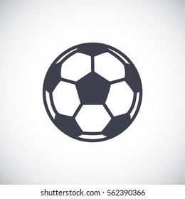  Soccer ball icon flat.