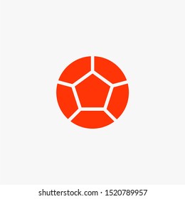 Soccer ball icon flat design