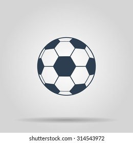 Soccer ball icon. Flat design style eps 10