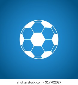 Soccer ball icon. Flat design style eps 10