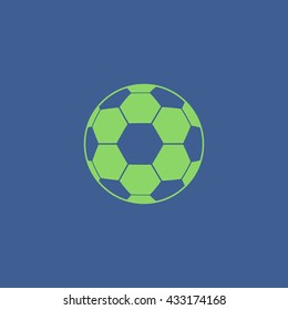 Soccer ball icon. Flat design style eps 10