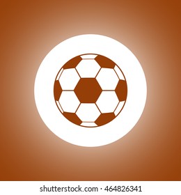 Soccer ball icon. Flat design style eps 10