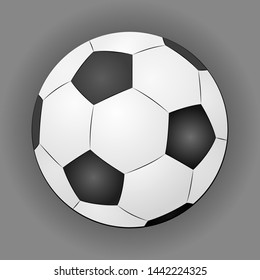 Soccer ball icon. Flat vector