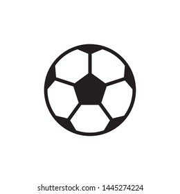 Soccer Ball Icon Flat Vector Illustration 