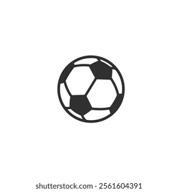 Soccer ball icon flat vector design