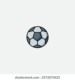Soccer ball icon flat vector design