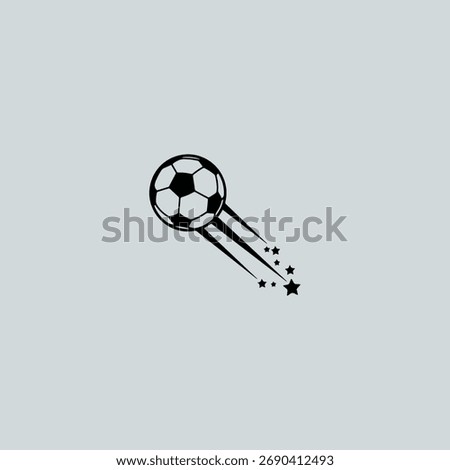 Soccer Ball icon flat vector design.