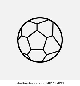 Soccer Ball Icon. Football Element Vector, Sign and Symbol for Design, Presentation, Website or Apps Elements.