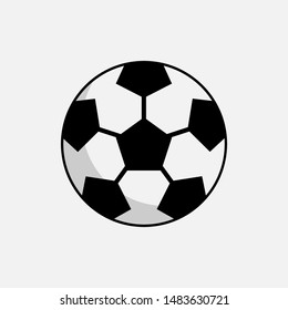 Soccer Ball Icon. Football Element Vector, Sign and Symbol for Design, Presentation, Website or Apps Elements.