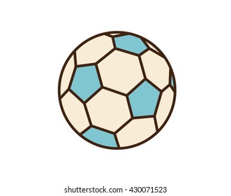 Soccer ball icon. Football ball isolated on white background