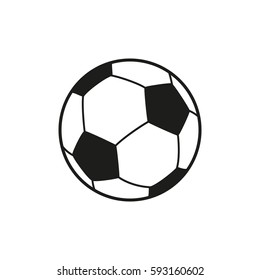 Soccer ball icon. Football ball isolated on white background. Vector