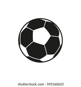 Soccer ball icon. Football ball isolated on white background. Vector