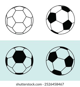 Soccer ball icon, Football sport Logo Vector Illustration, Soccer ball icons Symbol or emblem, Soccer ball icon vector sign, illustration Ball, Football,