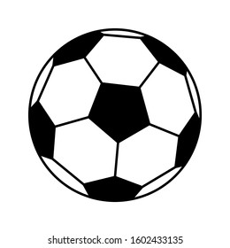 Soccer ball icon. Football. Vector icon isolated on white background