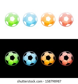 Soccer Ball Icon. Glossy Icon Collection