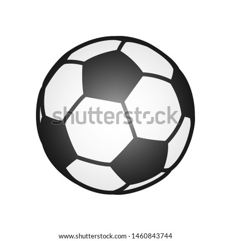 soccer ball icon. illustration isolated on white background.