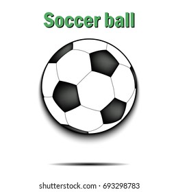 Soccer ball icon. Isolate on white background. Vector illustration