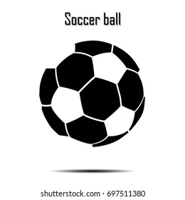 Soccer ball icon. Isolate on white background. Vector illustration