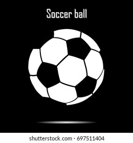 Soccer ball icon. Isolate on white background. Vector illustration