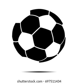 Soccer ball icon. Isolate on white background. Vector illustration