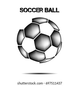 Soccer ball icon. Isolate on white background. Vector illustration