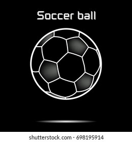 Soccer ball icon. Isolate on white background. Vector illustration
