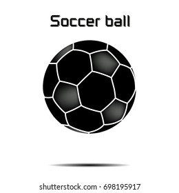 Soccer ball icon. Isolate on white background. Vector illustration
