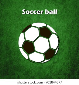 Soccer ball icon. Isolate on white background. Vector illustration