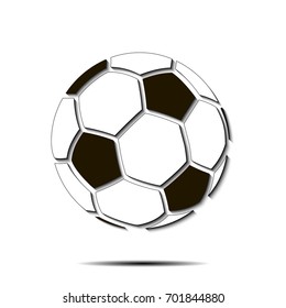 Soccer ball icon. Isolate on white background. Vector illustration