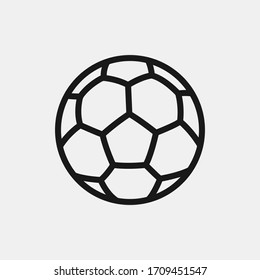 Soccer ball icon isolated on background. Football symbol modern, simple, vector, icon for website design, mobile app, ui. Vector Illustration