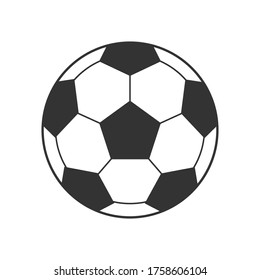 soccer ball icon isolated on white background