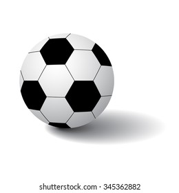 Soccer ball icon isolated on white background. vector illustration