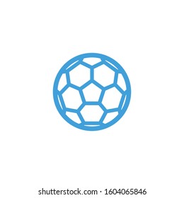 Soccer ball icon. Line design template